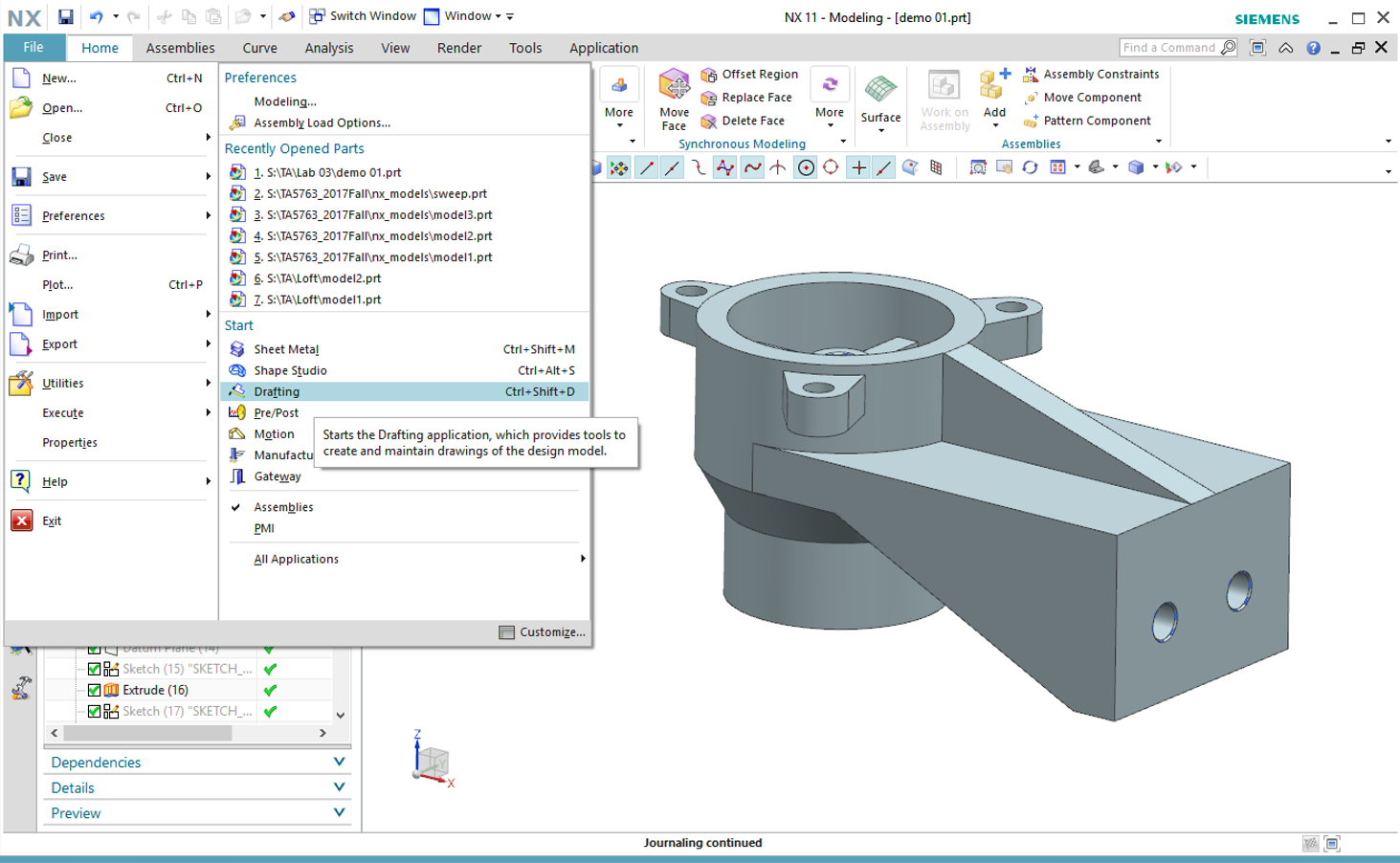 Nx Drafting